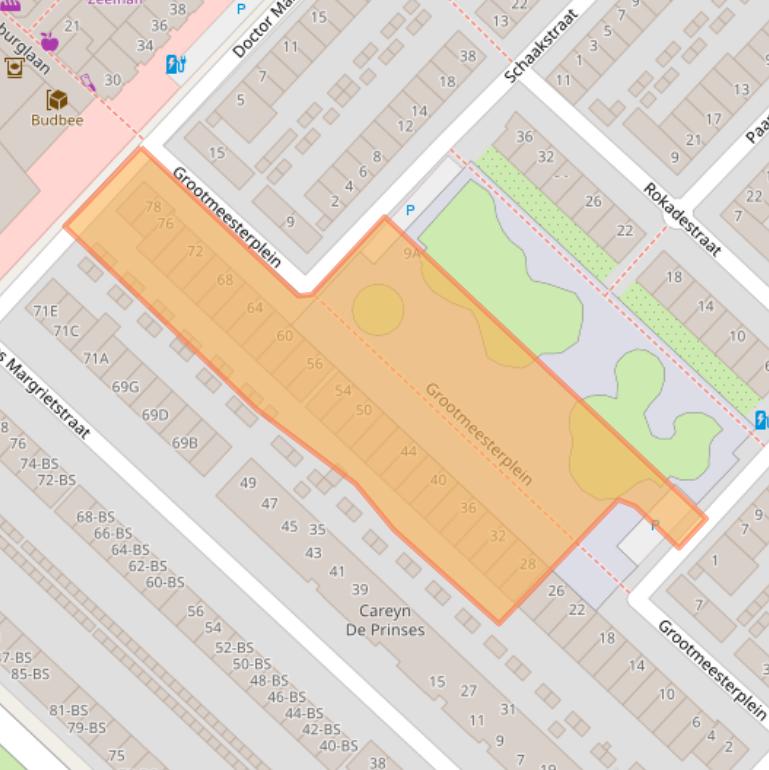 Kaart van postcodegebied 3554EE.