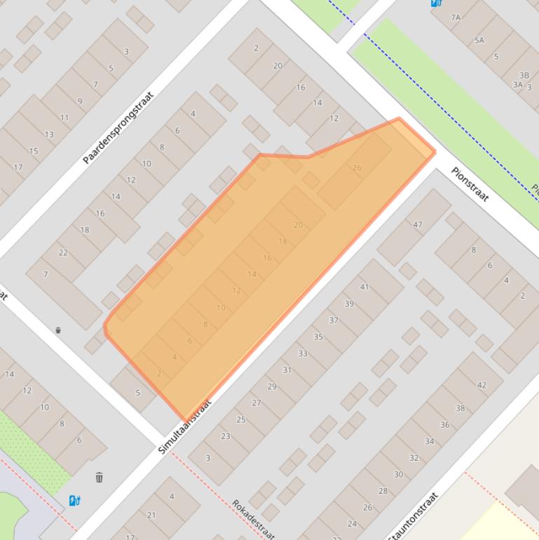 Kaart van postcodegebied 3554EH.