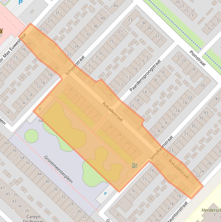 Kaart van postcodegebied 3554EJ.