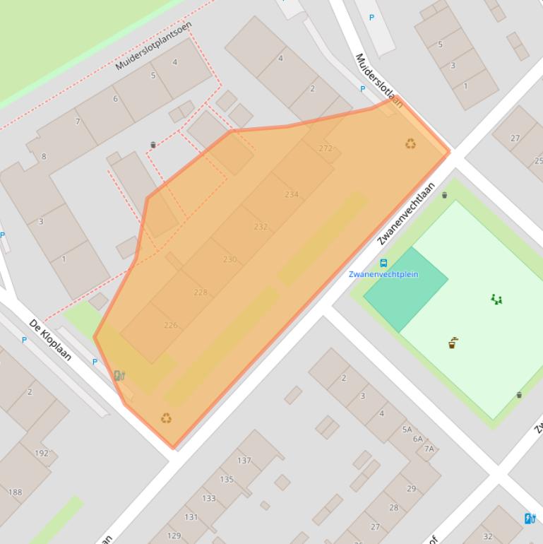 Kaart van postcodegebied 3554GR.