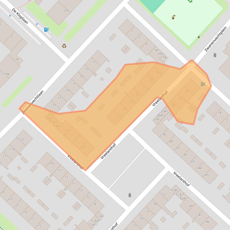 Kaart van postcodegebied 3554GT.