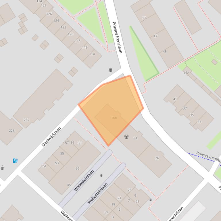 Kaart van postcodegebied 3554HG.