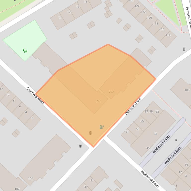 Kaart van postcodegebied 3554HL.