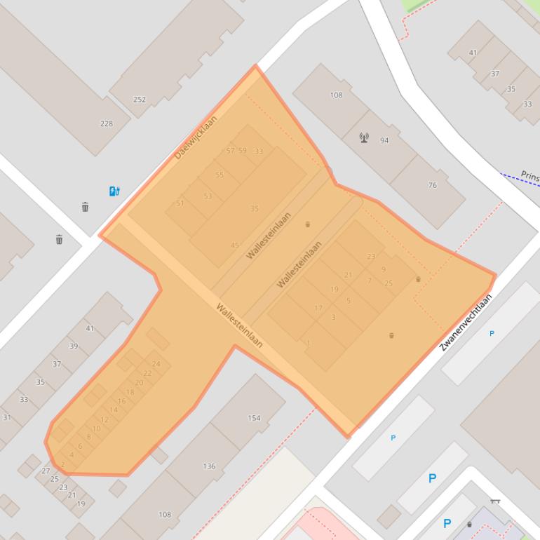 Kaart van postcodegebied 3554HM.