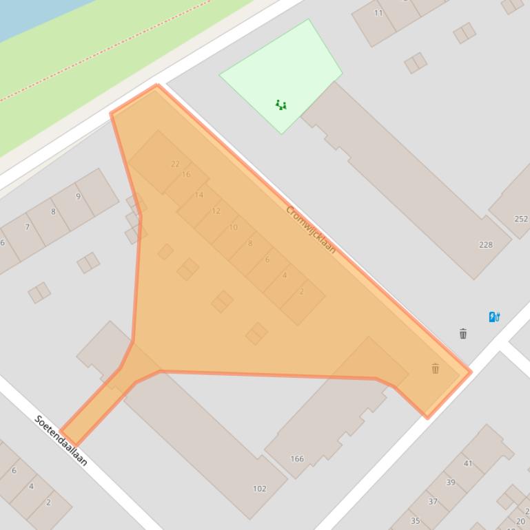 Kaart van postcodegebied 3554HP.