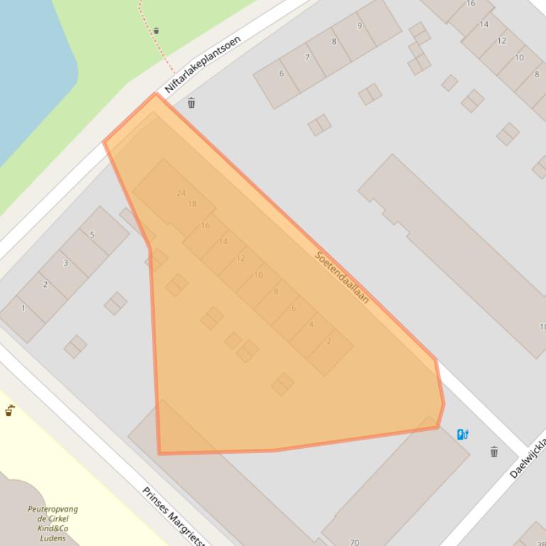 Kaart van postcodegebied 3554HS.