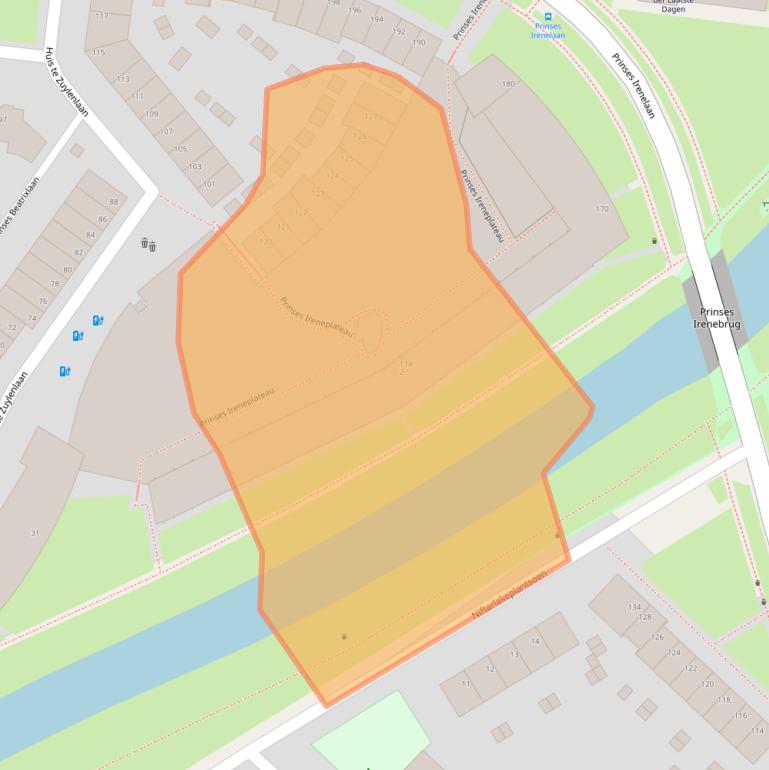 Kaart van postcodegebied 3554HW.