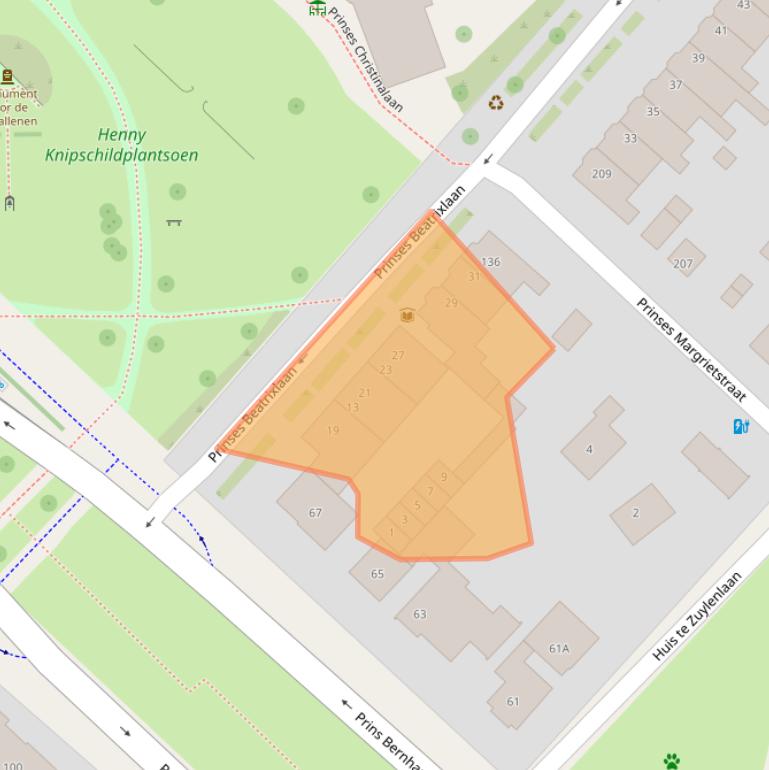 Kaart van postcodegebied 3554JG.