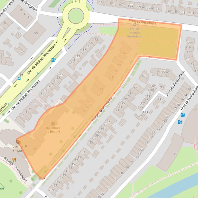 Kaart van postcodegebied 3554JK.