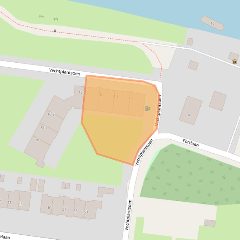 Kaart van postcodegebied 3554TA.