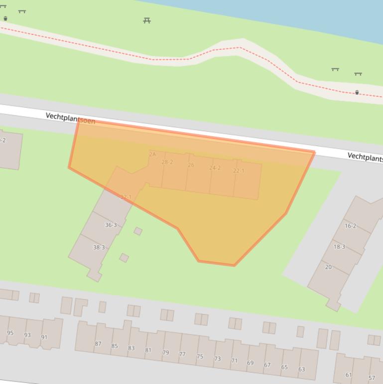 Kaart van postcodegebied 3554TC.