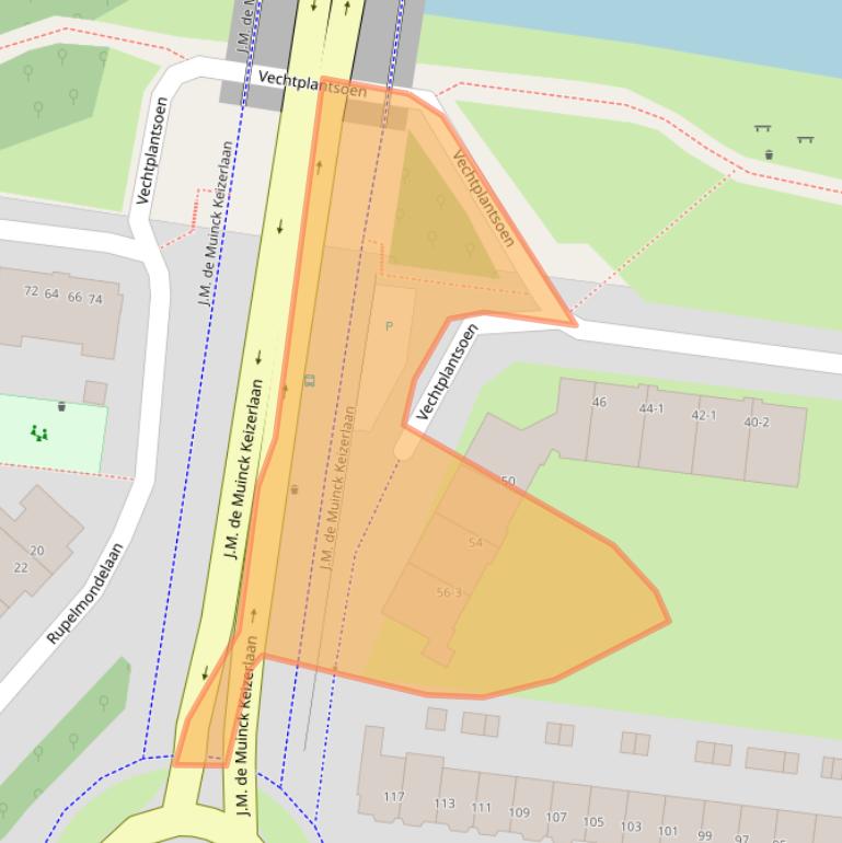 Kaart van postcodegebied 3554TG.