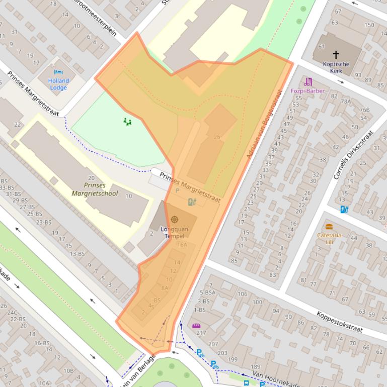 Kaart van postcodegebied 3554VE.