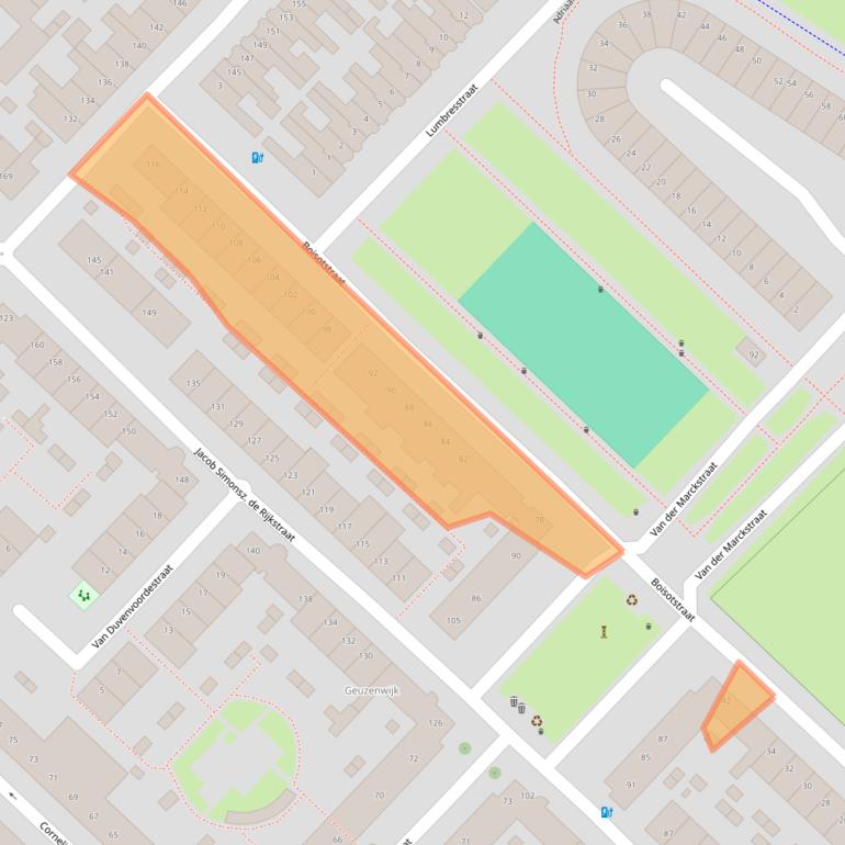 Kaart van postcodegebied 3554XC.