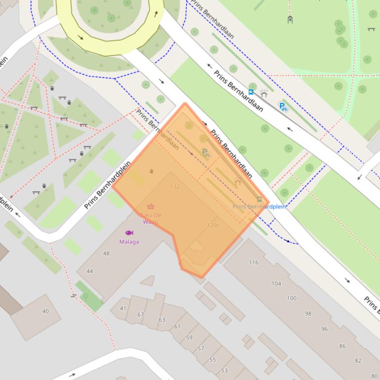 Kaart van postcodegebied 3555AJ.