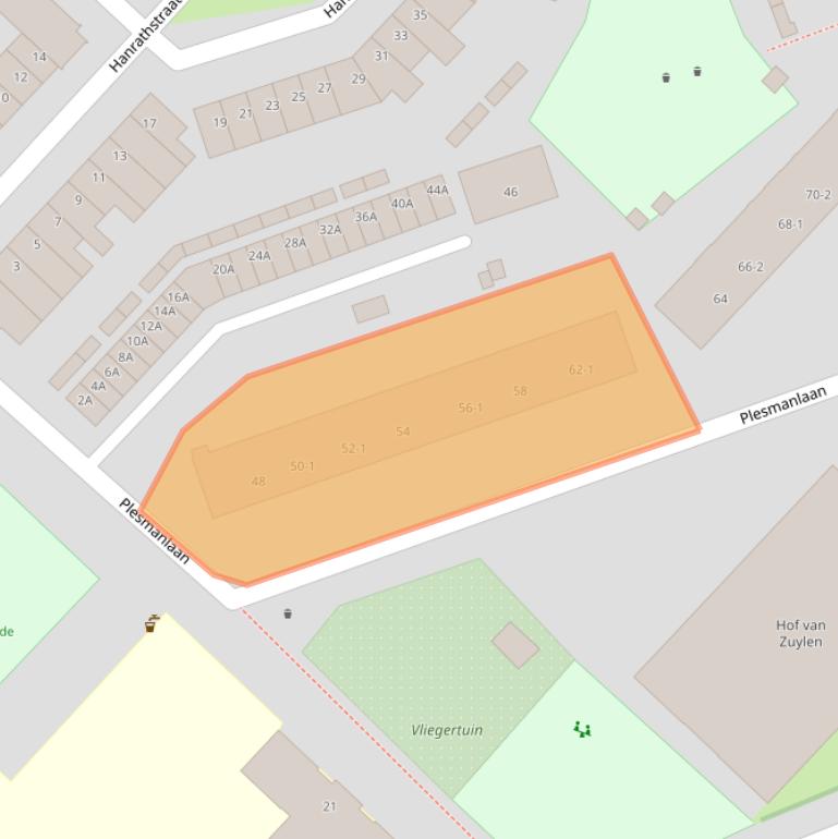 Kaart van postcodegebied 3555AP.