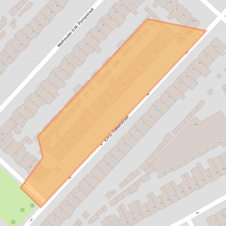 Kaart van postcodegebied 3555BD.