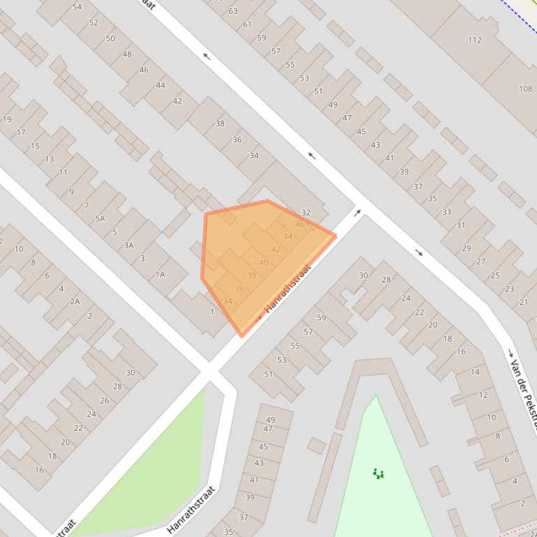 Kaart van postcodegebied 3555CJ.