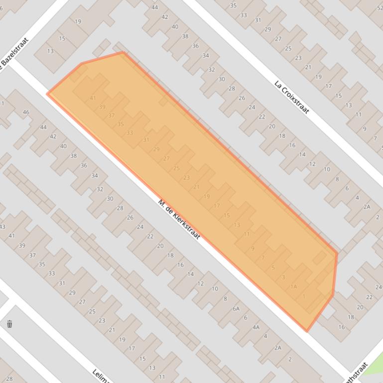 Kaart van postcodegebied 3555CM.