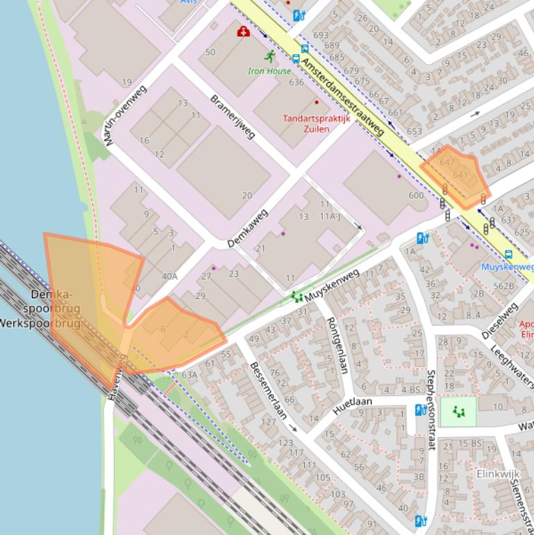 Kaart van postcodegebied 3555HA.