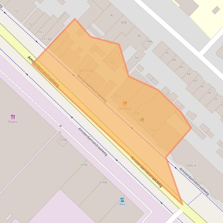 Kaart van postcodegebied 3555HE.