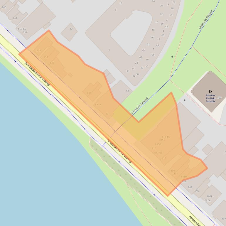 Kaart van postcodegebied 3555HK.