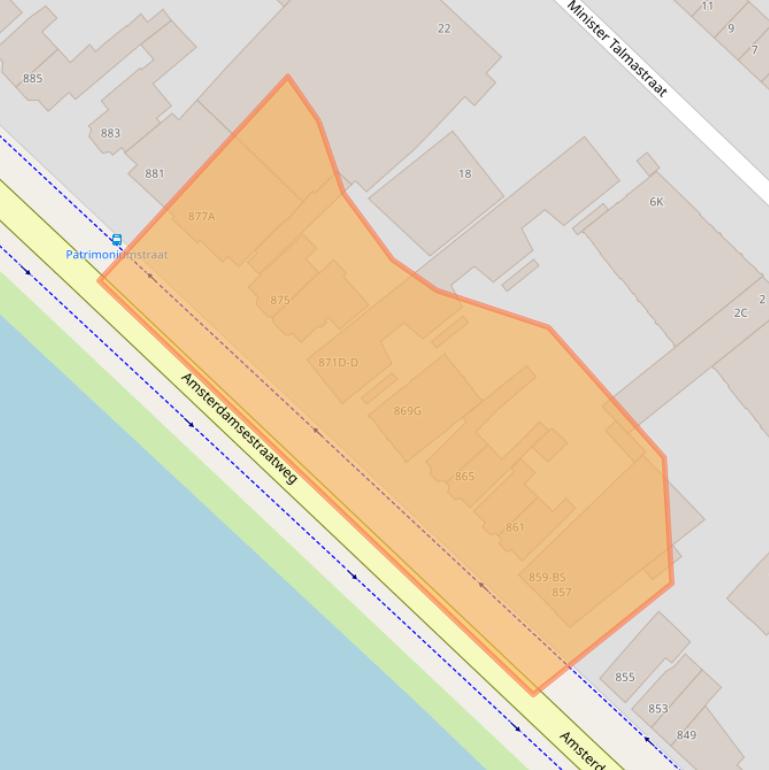 Kaart van postcodegebied 3555HL.