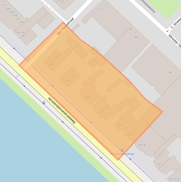 Kaart van postcodegebied 3555HM.