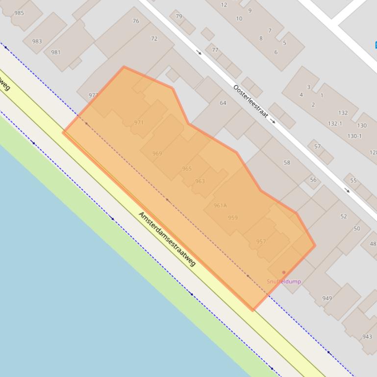 Kaart van postcodegebied 3555HR.