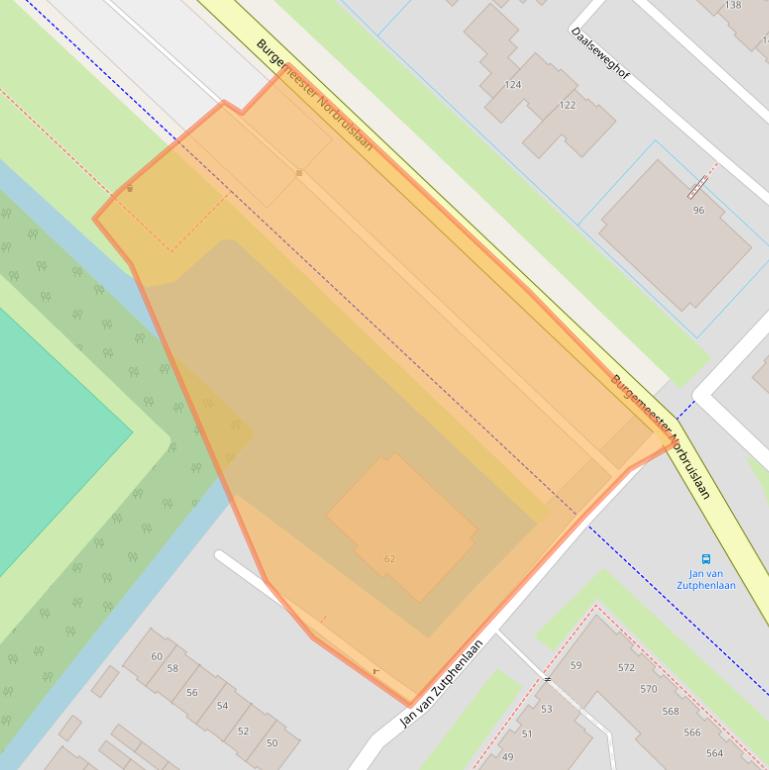 Kaart van postcodegebied 3555RA.