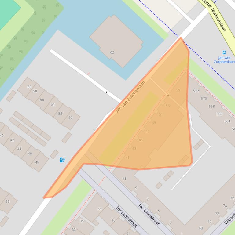 Kaart van postcodegebied 3555SN.