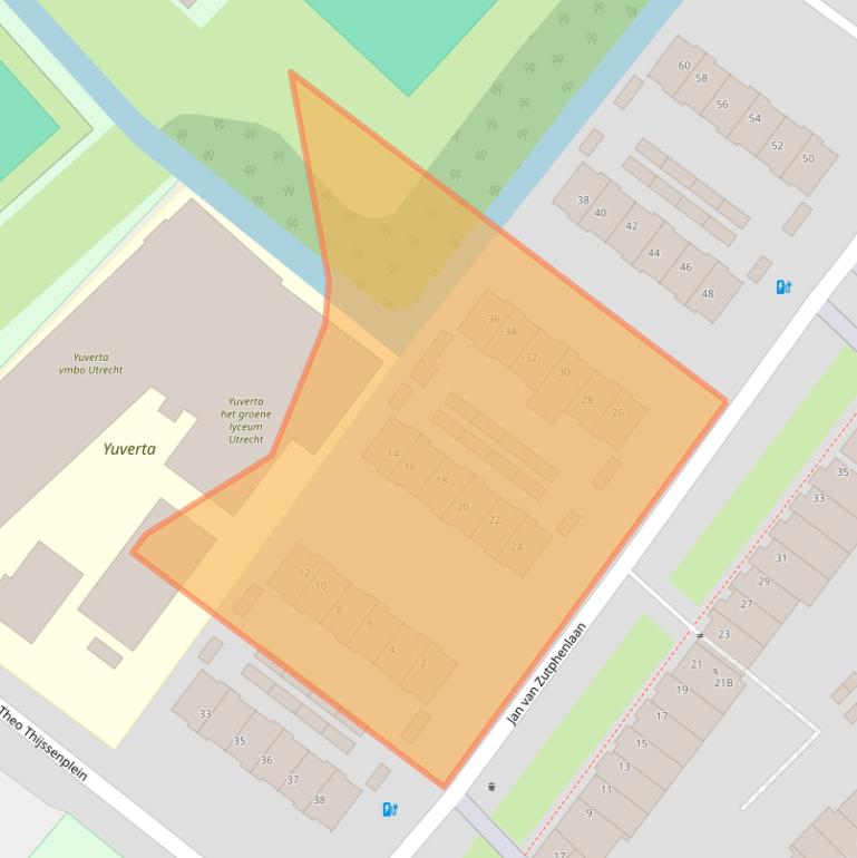 Kaart van postcodegebied 3555SP.