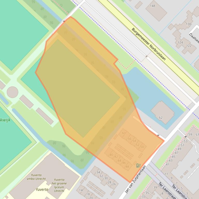 Kaart van postcodegebied 3555SR.