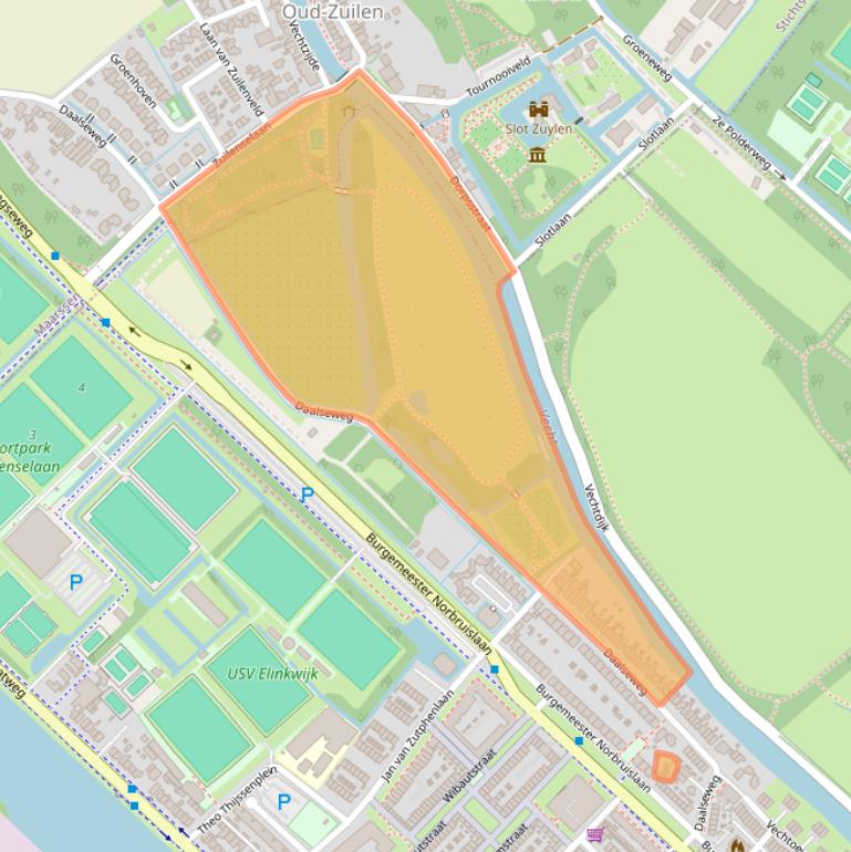 Kaart van postcodegebied 3555SV.