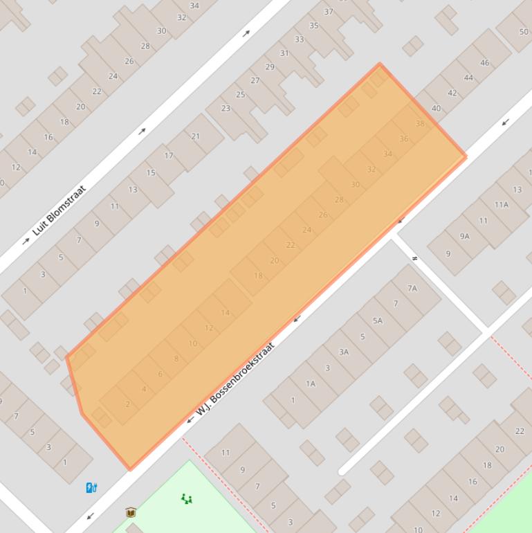 Kaart van postcodegebied 3555TB.