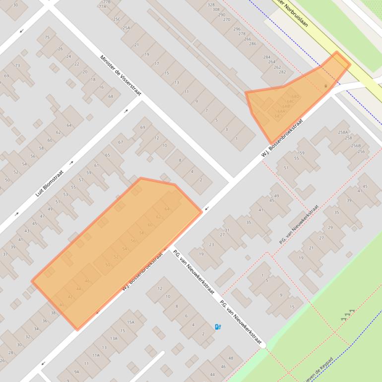 Kaart van postcodegebied 3555TC.