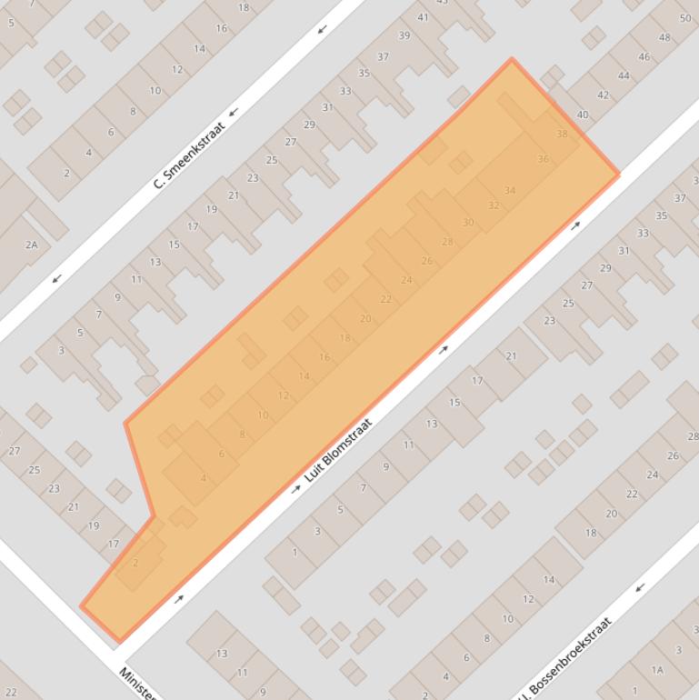 Kaart van postcodegebied 3555TG.