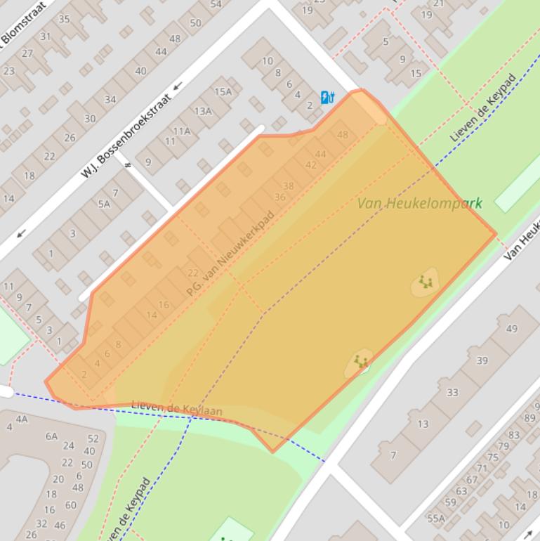 Kaart van postcodegebied 3555TN.