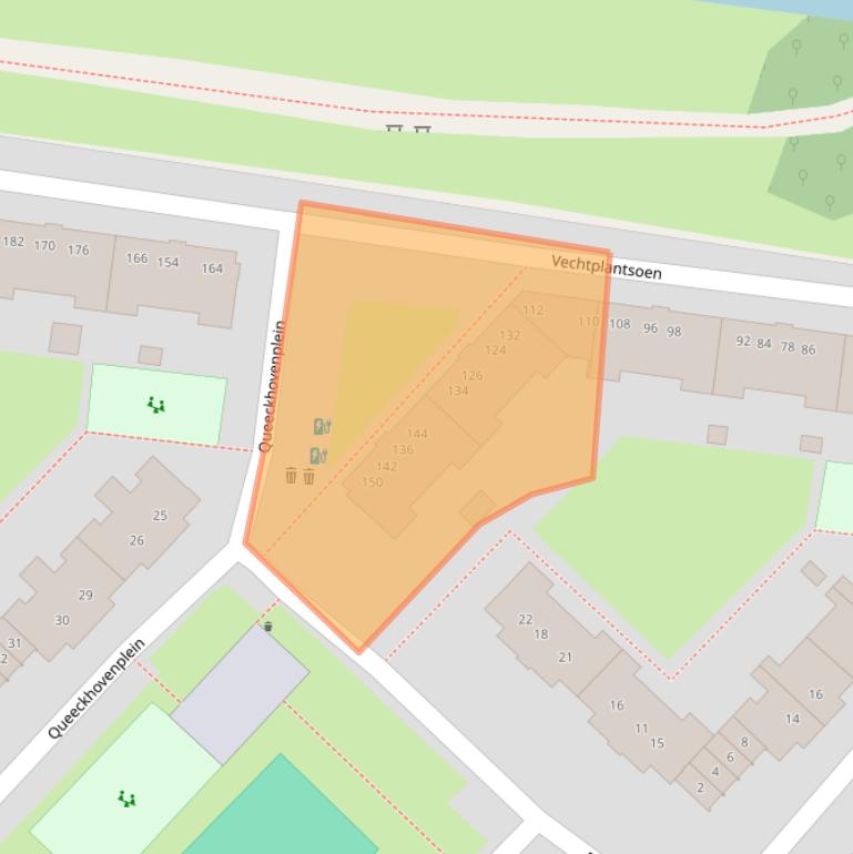 Kaart van postcodegebied 3555XB.