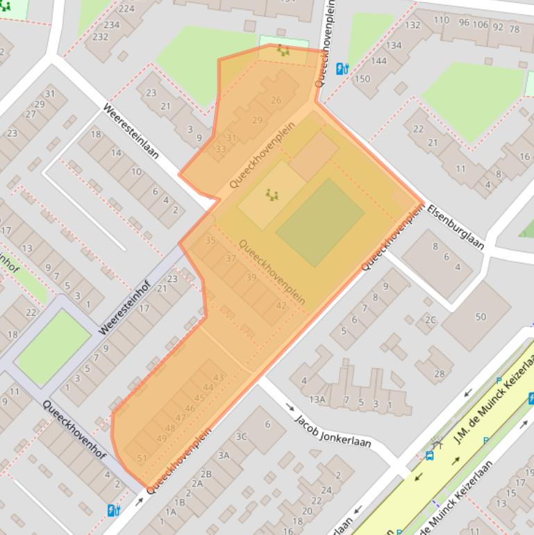 Kaart van postcodegebied 3555XL.