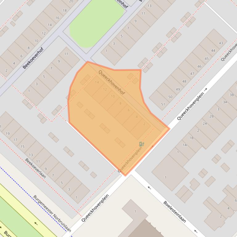 Kaart van postcodegebied 3555XT.