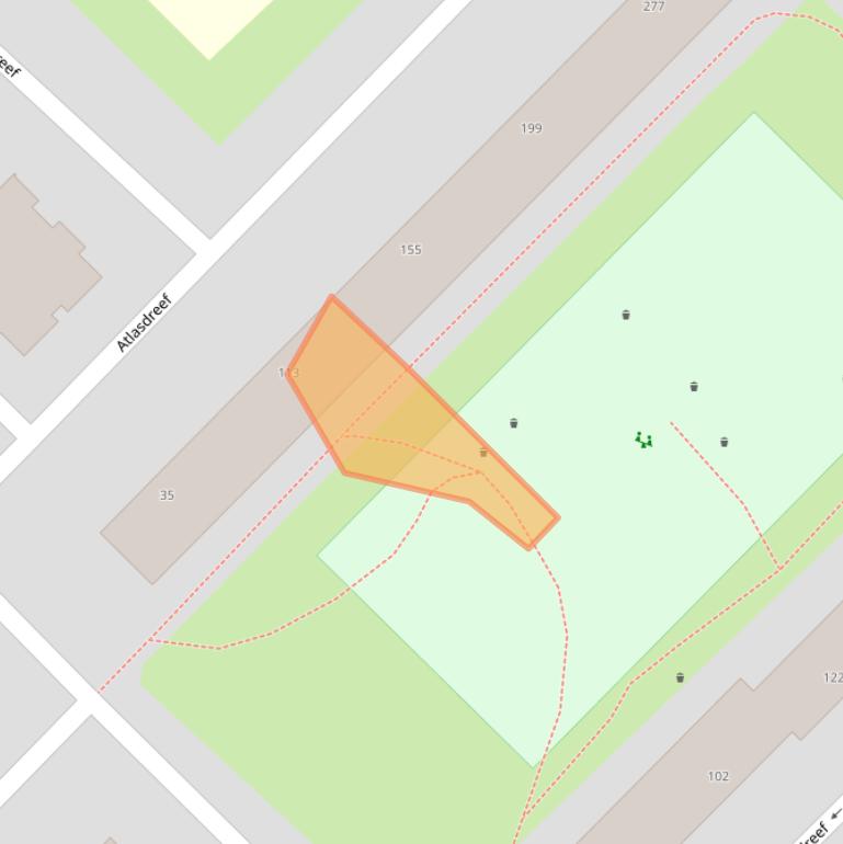 Kaart van postcodegebied 3561AC.