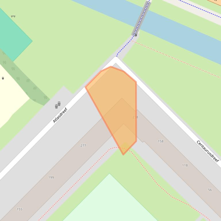 Kaart van postcodegebied 3561AT.