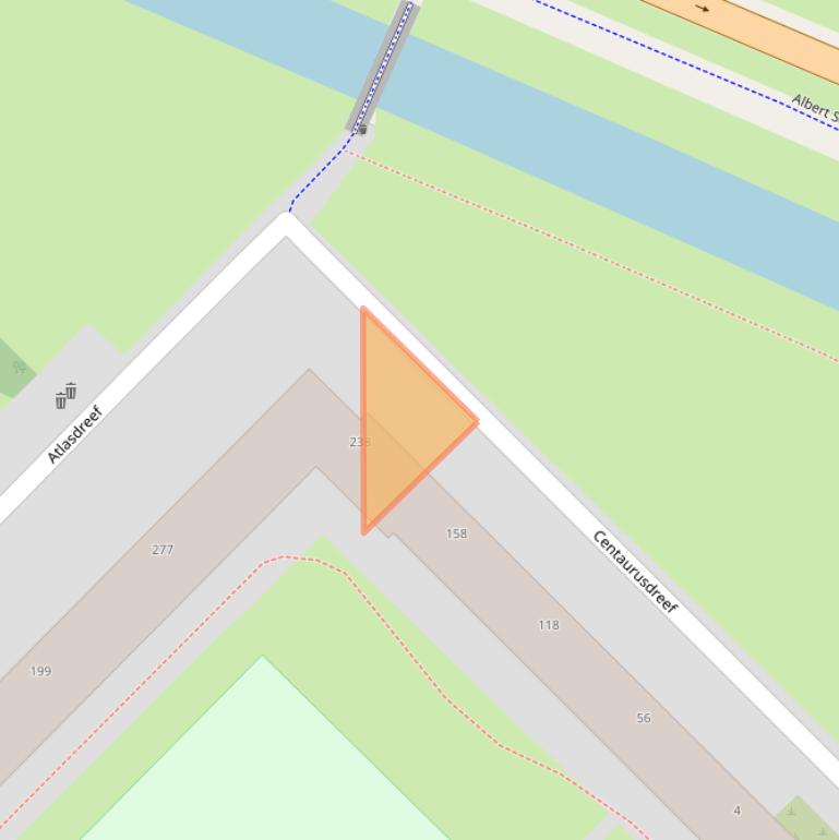 Kaart van postcodegebied 3561AV.