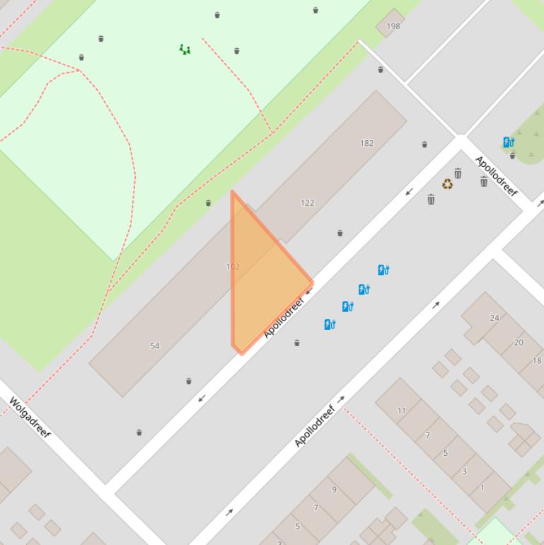 Kaart van postcodegebied 3561BD.