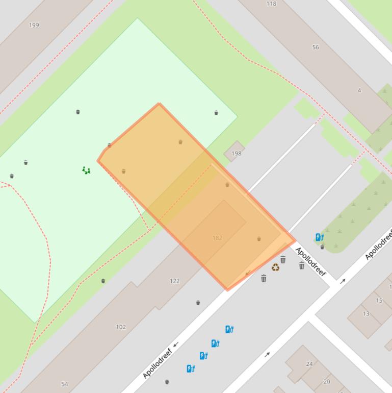 Kaart van postcodegebied 3561BH.