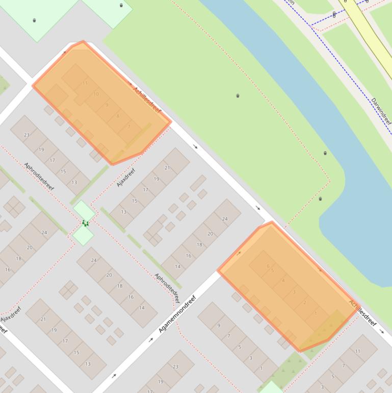 Kaart van postcodegebied 3561BJ.