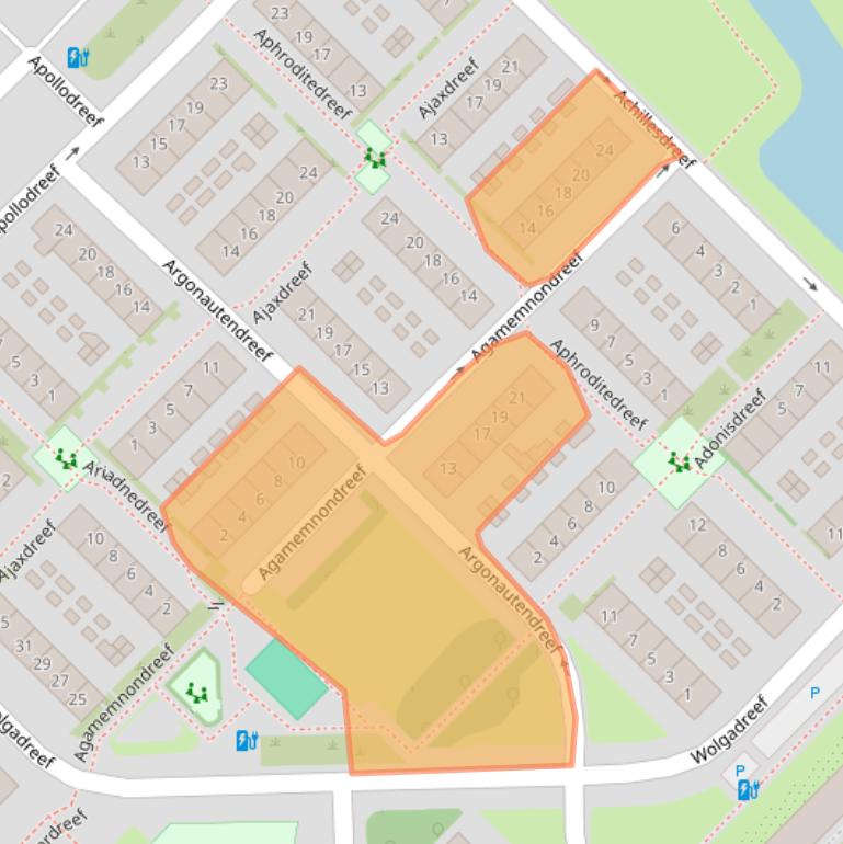 Kaart van postcodegebied 3561BN.