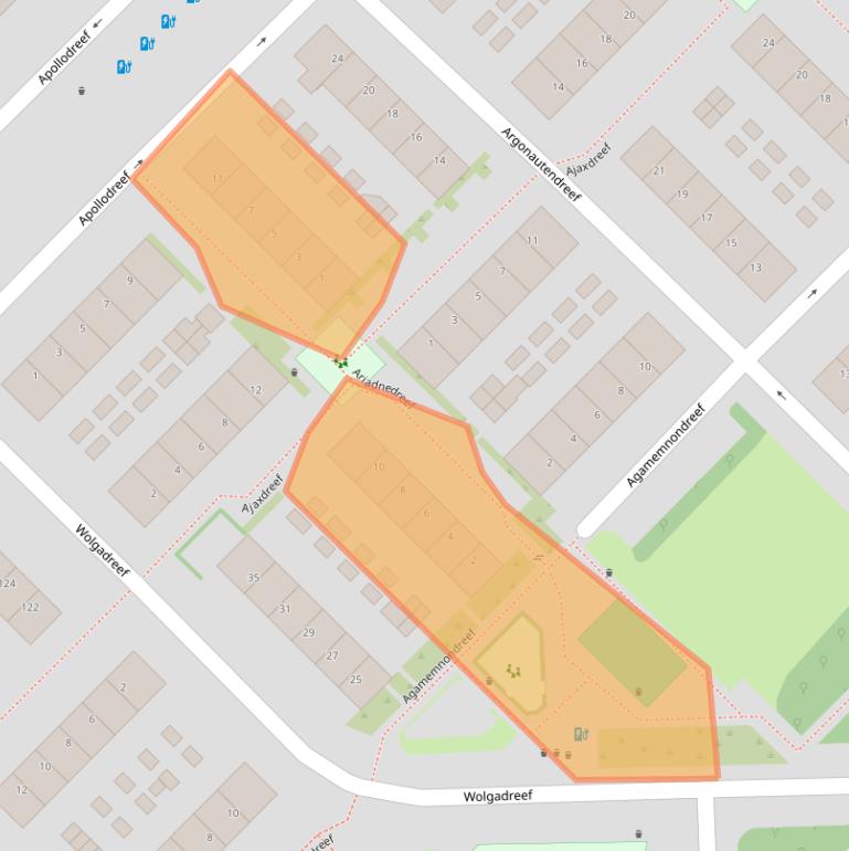 Kaart van postcodegebied 3561BR.