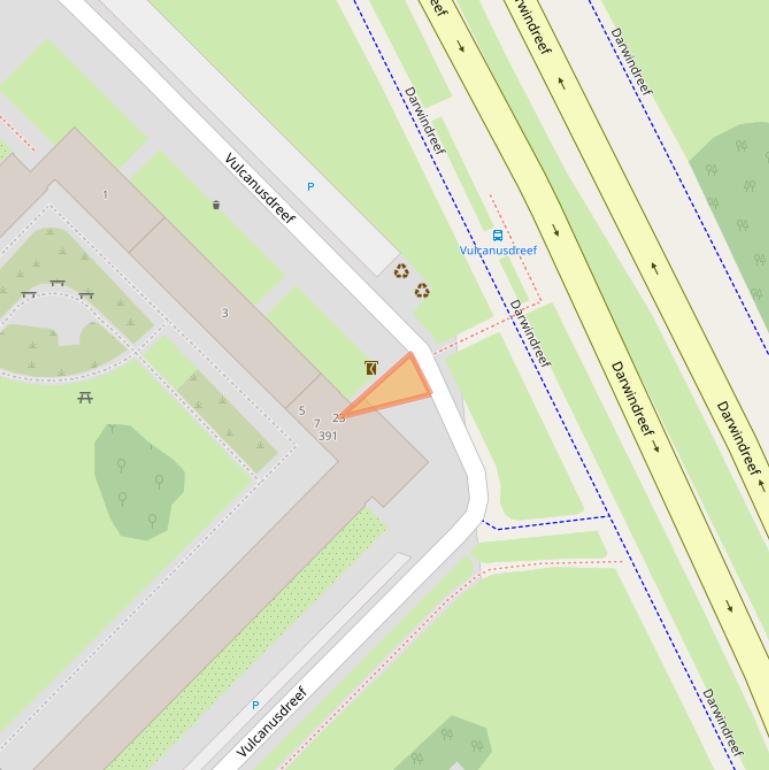 Kaart van postcodegebied 3561CC.